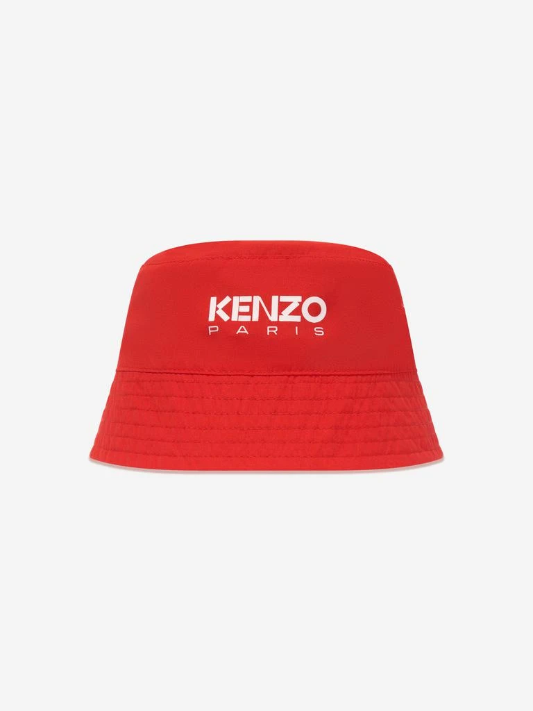 Kenzo KENZO Girls Reversible Bucket Hat in Blue 2