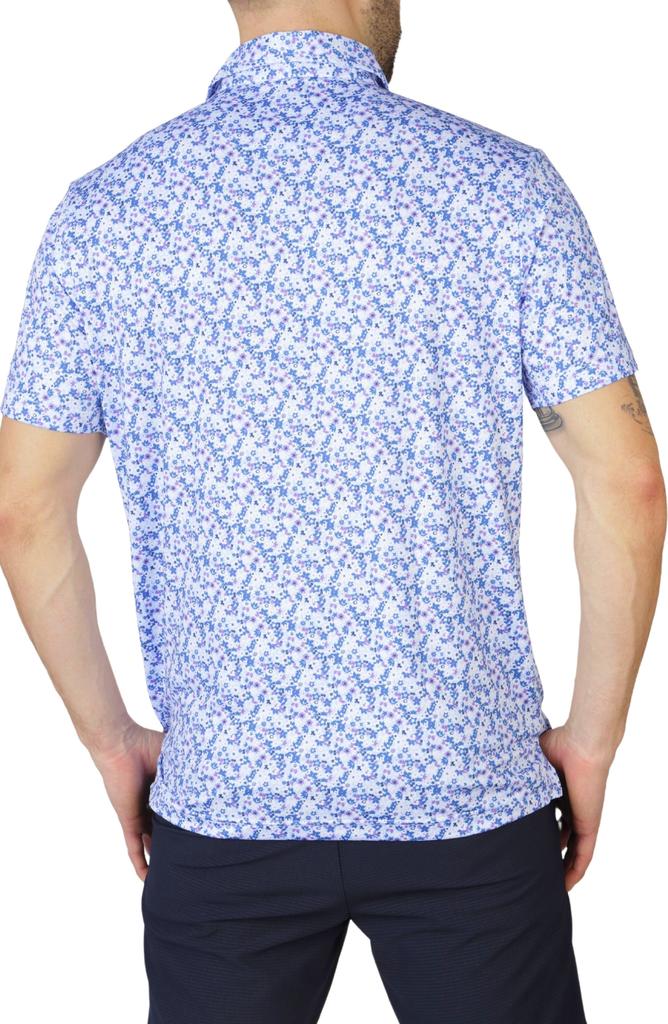 TailorByrd Ditsy Floral Print Performance Polo