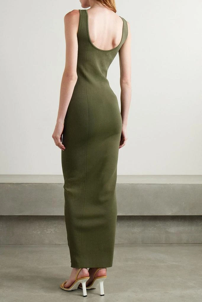 open lace back dress Christopher Esber Slashed Knit Sunray Strapless Dress