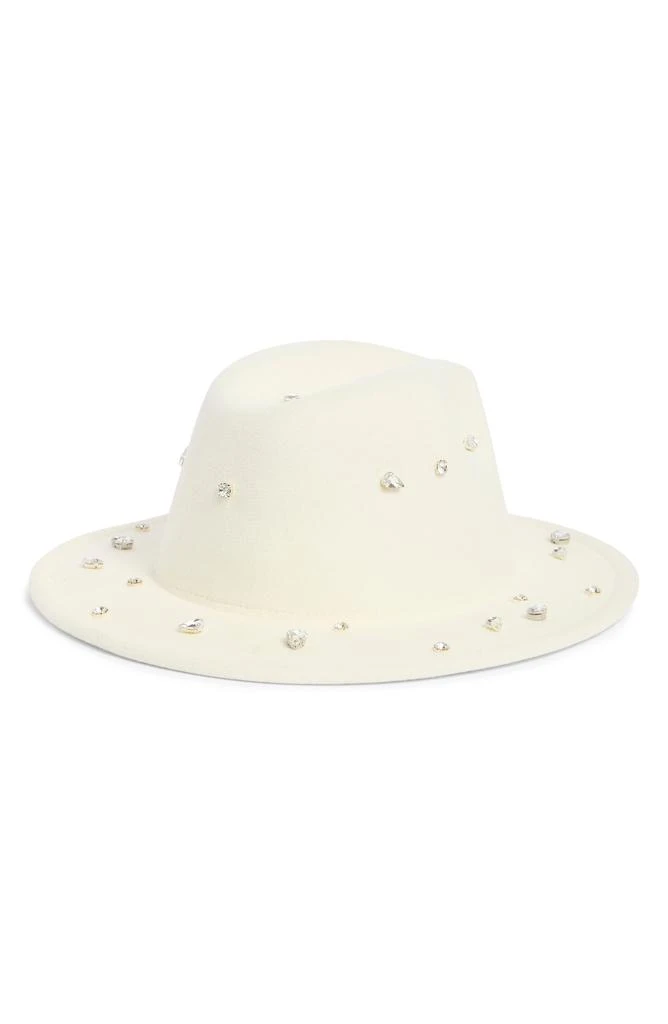 BCBG Rhinestone Panama Hat 1