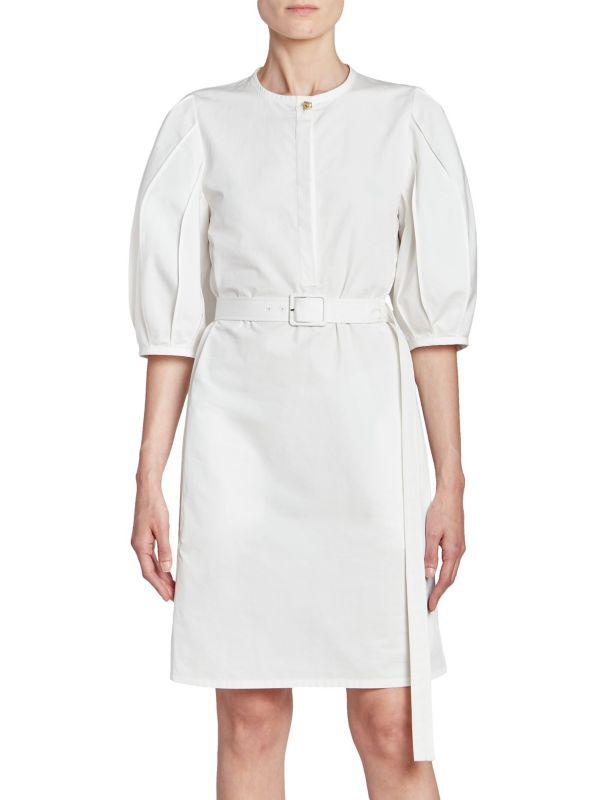 Chloé Belted Cotton Poplin Dress