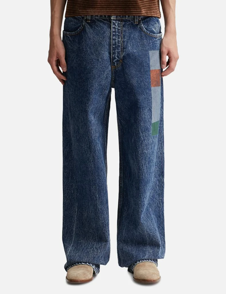 Eckhaus Latta Wide Leg Jeans 3