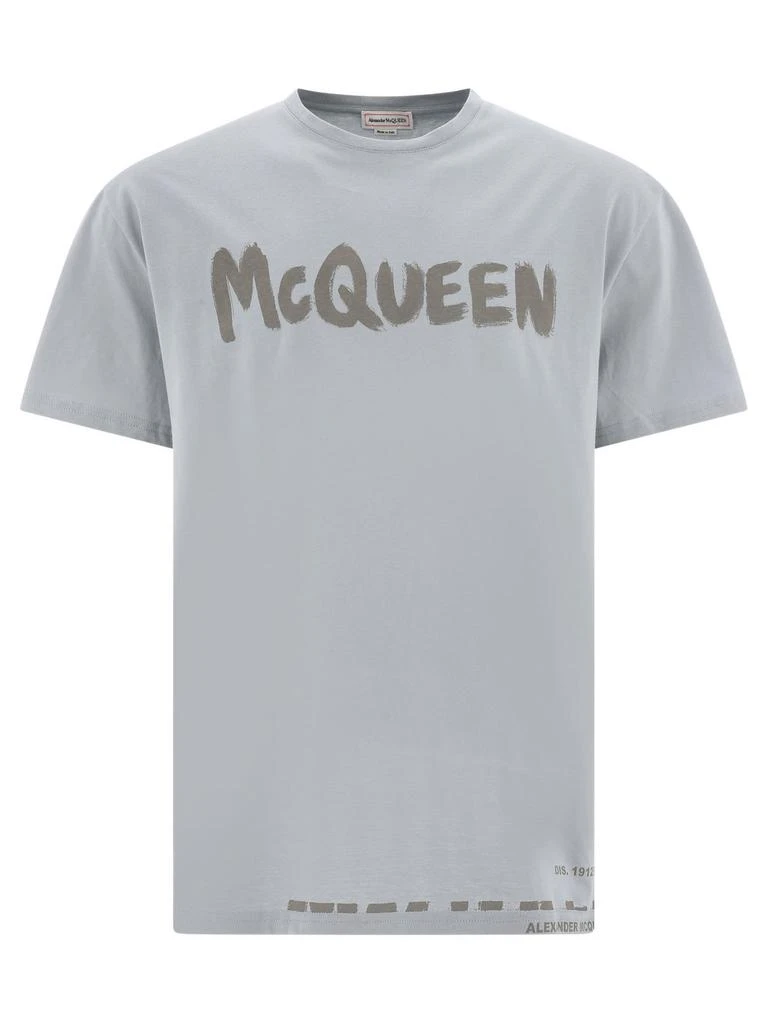 Alexander McQueen Alexander McQueen Logo Printed Crewneck T-Shirt 1