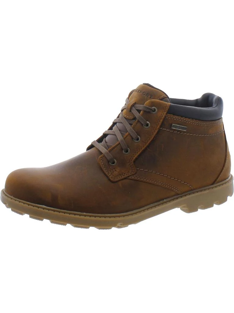 Rockport Rucked Bucks Mens Leather Slip Resistant Chukka Boots 1