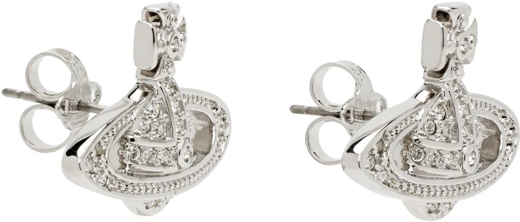 Vivienne Westwood Silver Mini Bas Relief Earrings 2