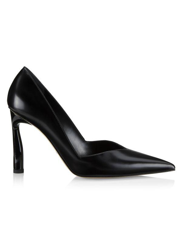 Paul Andrew Razor 95MM Leather Pumps