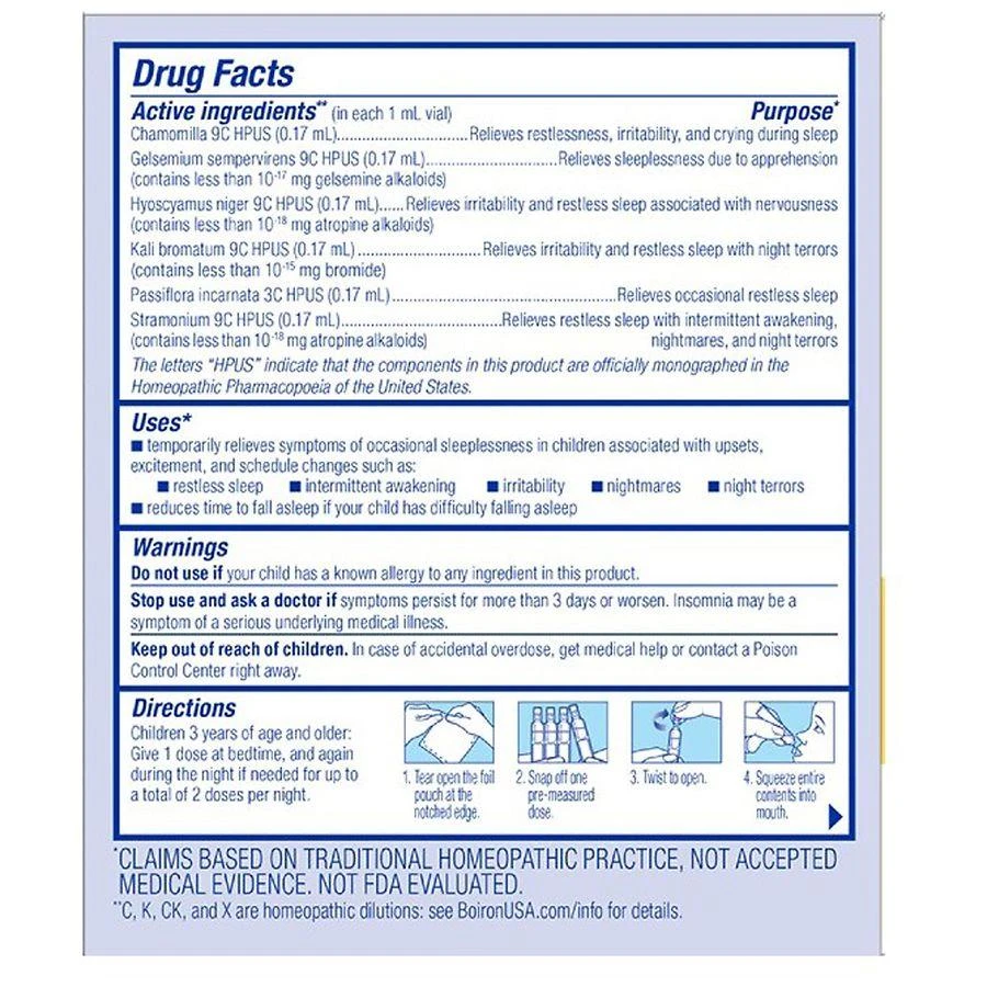 Boiron SleepCalm Kids Liquid Doses Sleep Aid-Melatonin-Free and Non Habit-Forming 2