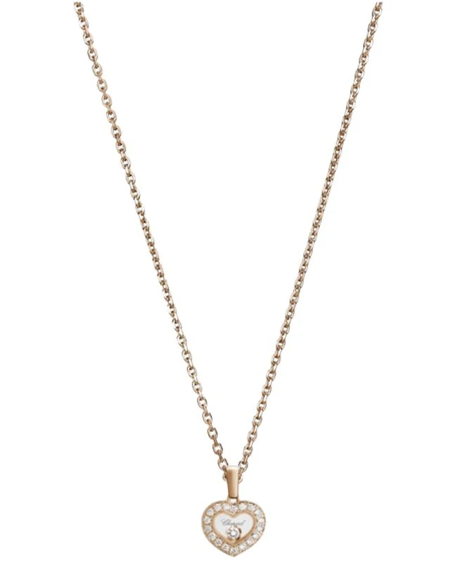 Chopard Chopard Happy Diamonds Icons 18K Rose Gold and Diamond Women's Pendant 79A054-5201 1