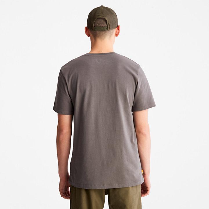 Timberland Camo-Logo T-Shirt for Men in Grey