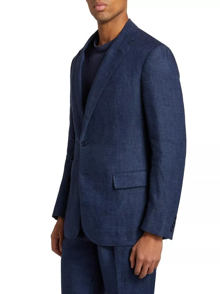 Ralph Lauren Kent Linen Single-Breasted Blazer 4