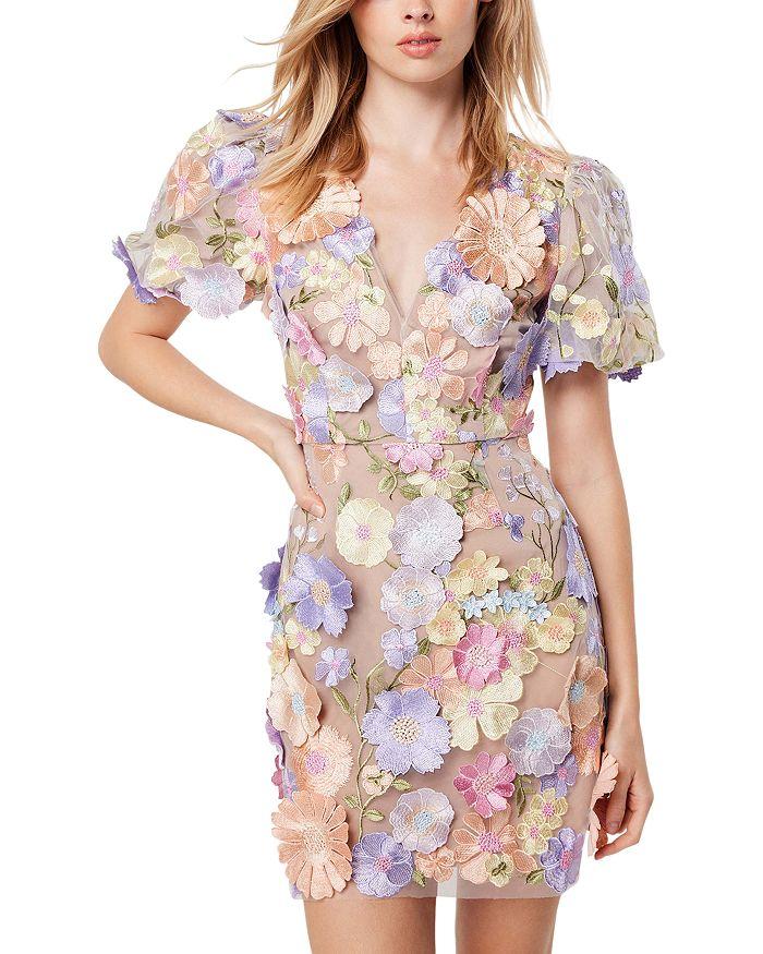 Elliatt Elliat Anthea 3D Floral Mini Dress
