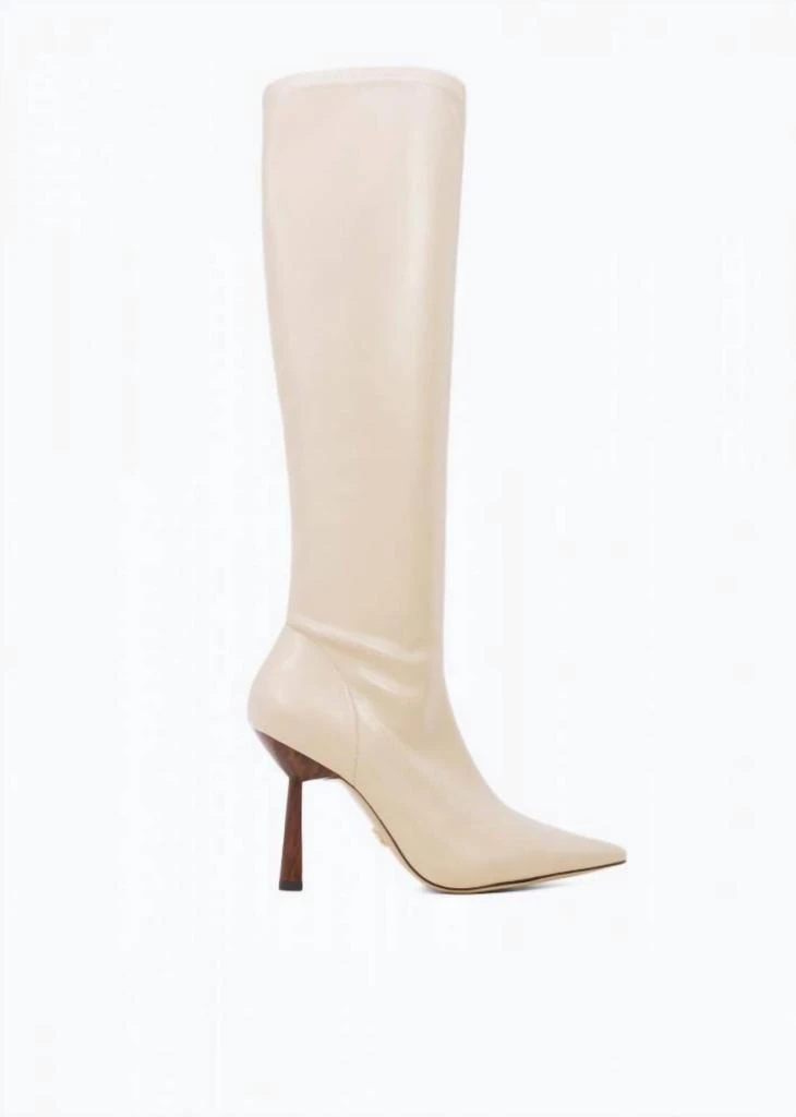 LOLA CRUZ Naf Tall Stretch Boot In Nude 1