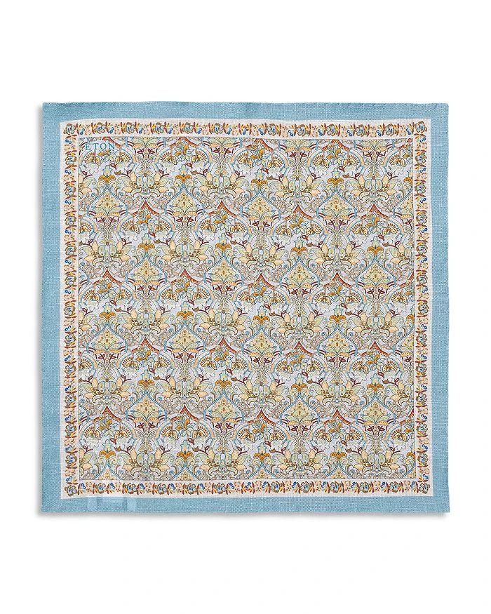 Eton Floral Linen Pocket Square