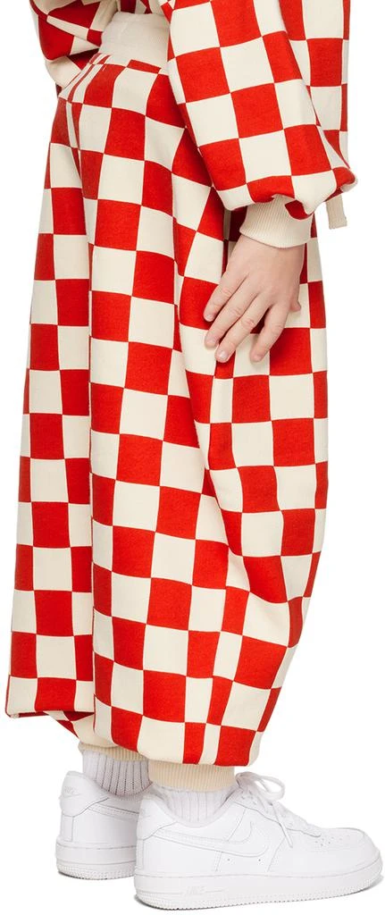 même. SSENSE Exclusive Kids Off-White & Red Lounge Pants 3