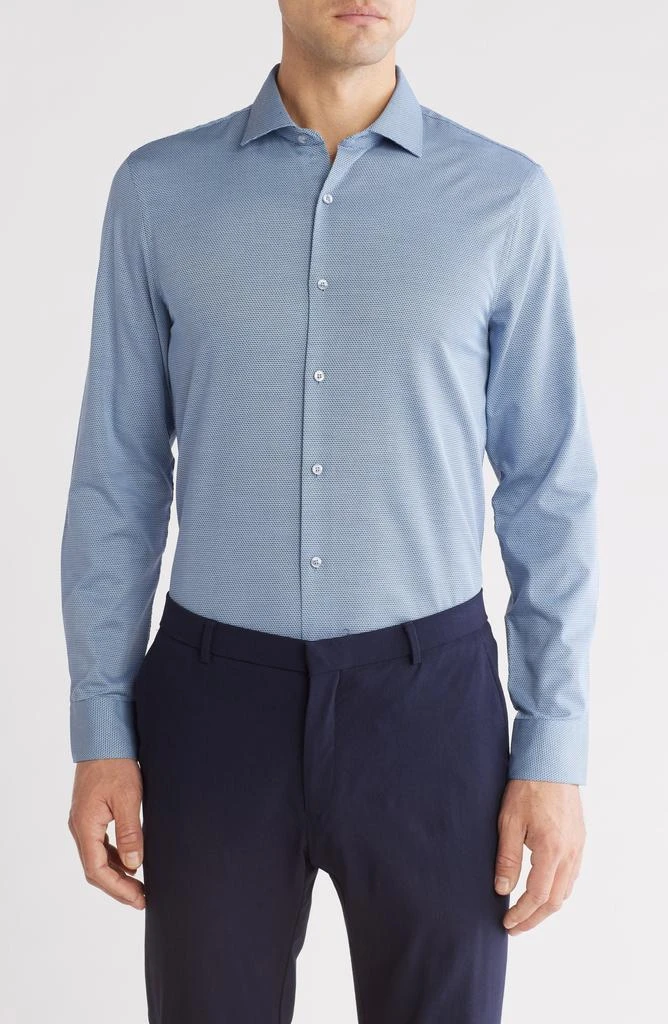 Perry Ellis Slim Fit Double Edge Texture Dress Shirt 1