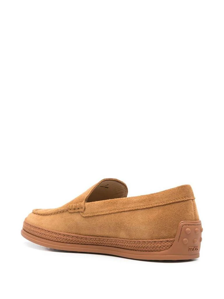 Tod'S Tod'S Cord Weaving Slip-On Suede Loafers Shoes 3