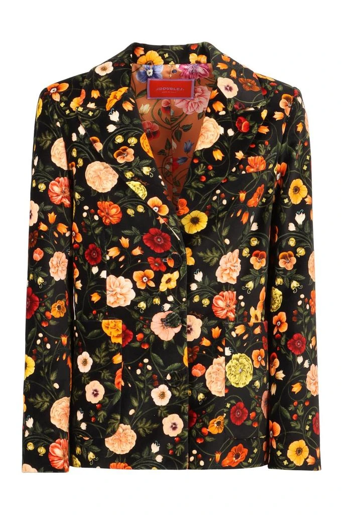 LA DOUBLE J La Doublej 24 7 Single Breasted Floral Jacket 1