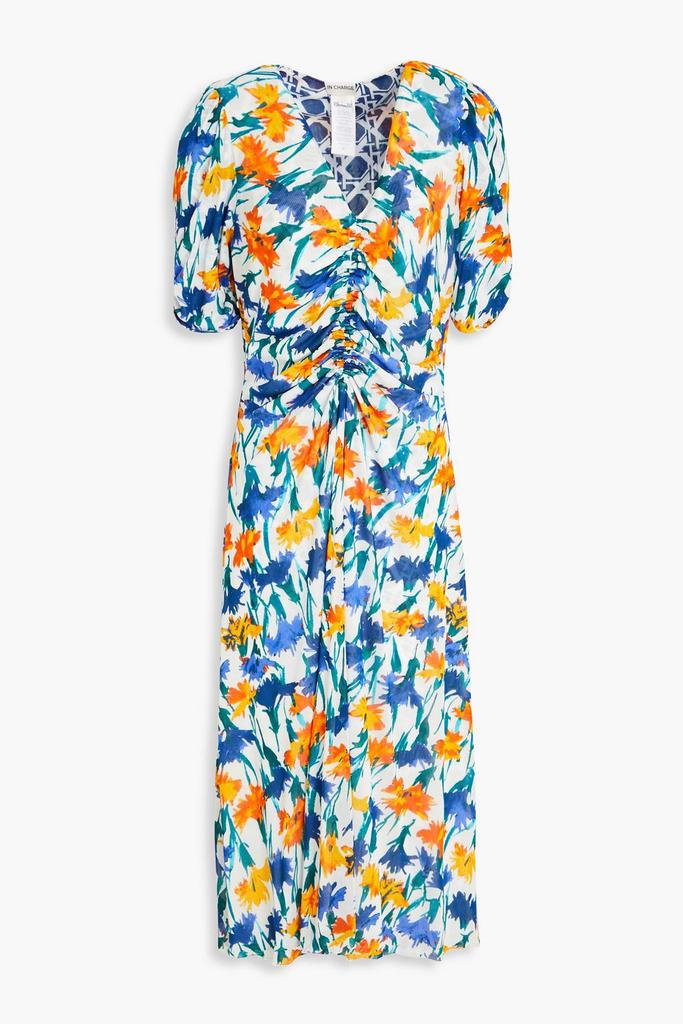 Diane von Furstenberg Koren reversible printed stretch-mesh dress