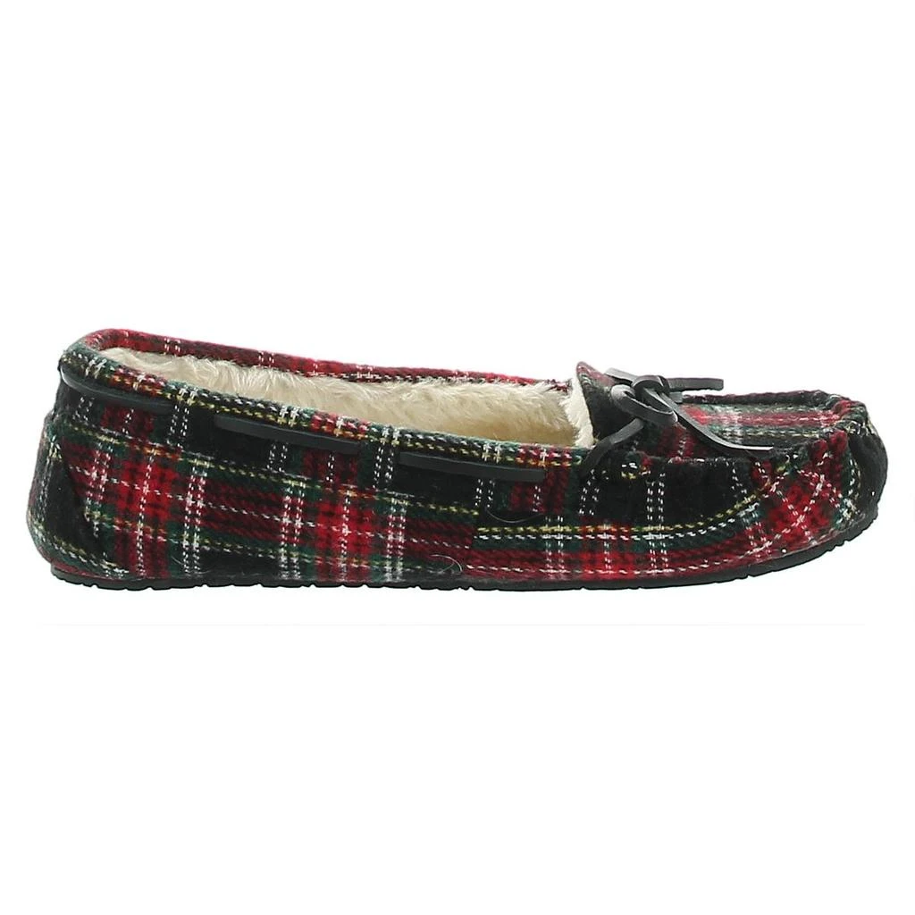 Minnetonka Lodge Trapper Womens Plaid Comfy Moccasin Slippers 2