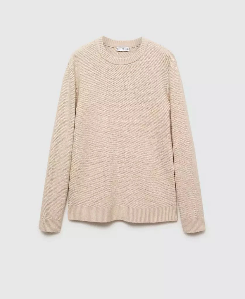Mango Men's EU Regular-Fit Knitted Sweater 3