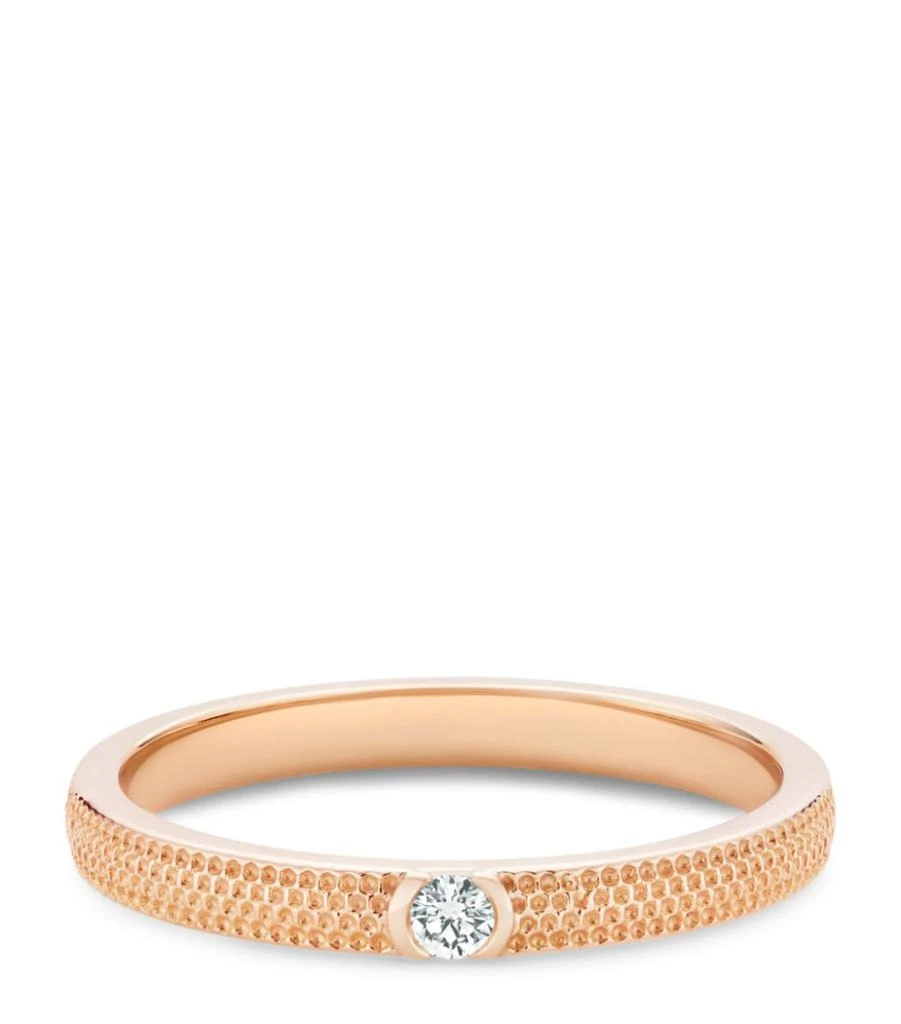De Beers Rose Gold and Diamond Talisman Azulea Ring 2
