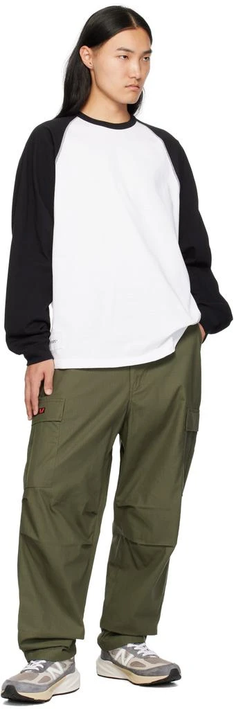 Wtaps Black & White Cut & Sewn 11 Long Sleeve T-shirt 4