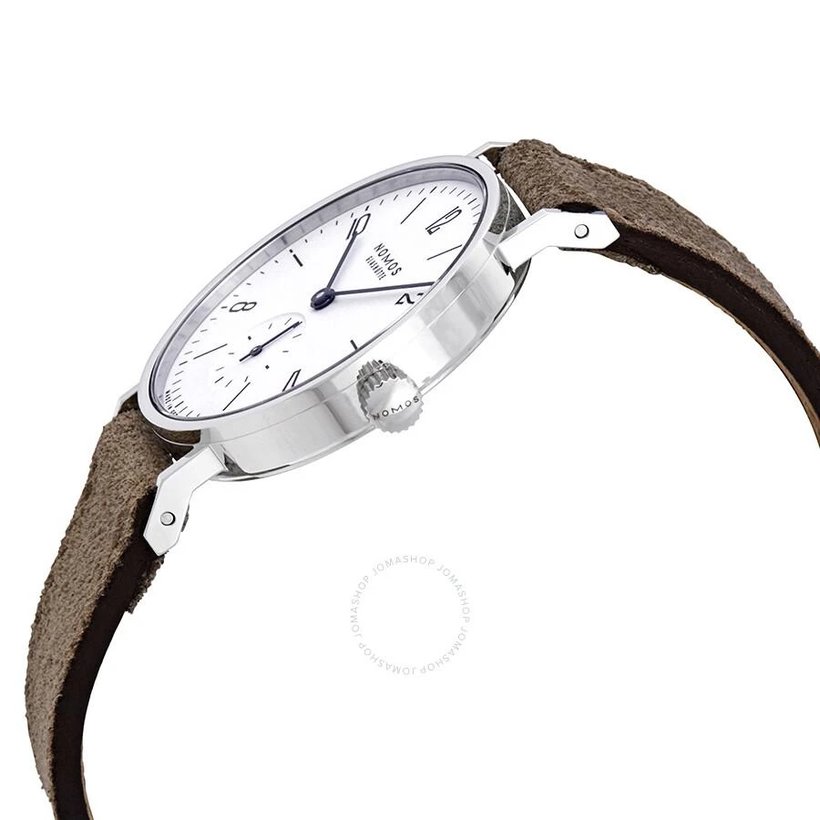 Nomos Glashutte Tangente 33 Galvanized White Dial Velour Leather Ladies Watch 122 2