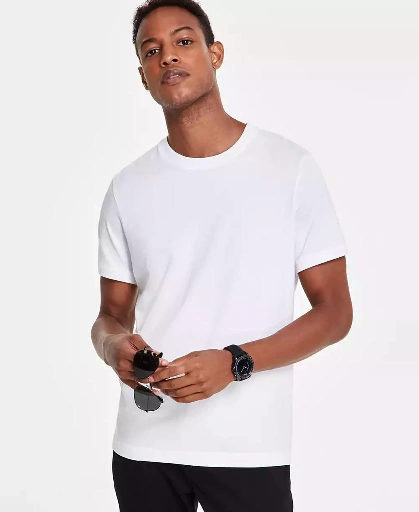 Alfani Men's Mercerized Cotton Short Sleeve Crewneck T-Shirt, Created for Macy's 1