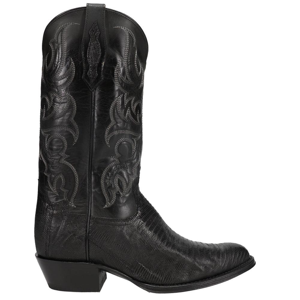 Tony Lama Nacogdoches 13 Inch Teju Lizard Round Toe Cowboy Boots