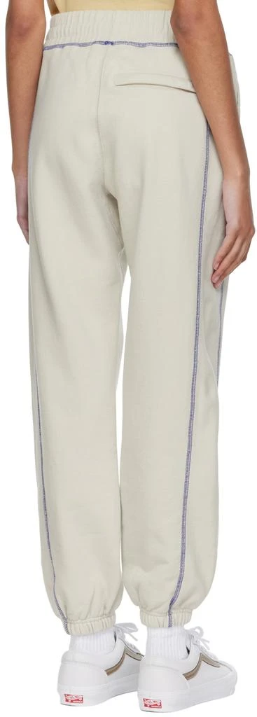 Awake NY Off-White Cotton Lounge Pants 3