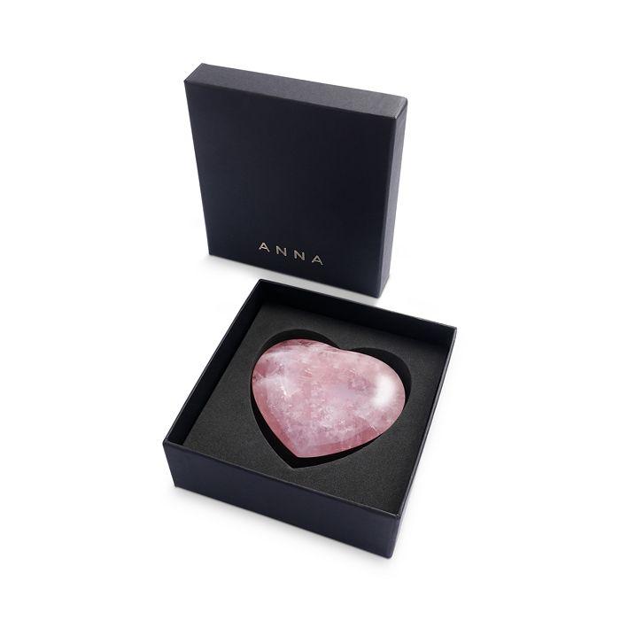 ANNA new york The Cuore Rose Quartz Gemstone Heart