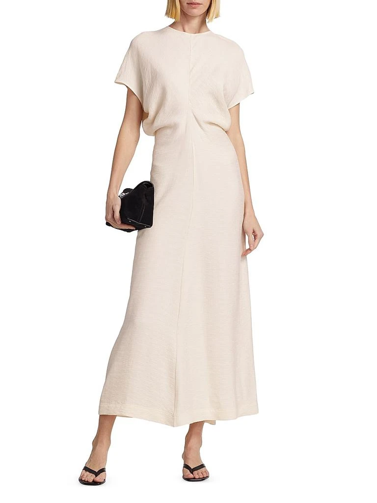 Totême Crinkled Slouch-Waist Midi-Dress 2