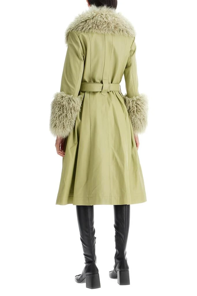 Saks Potts Foxy Leather And Shearling Long Coat 3