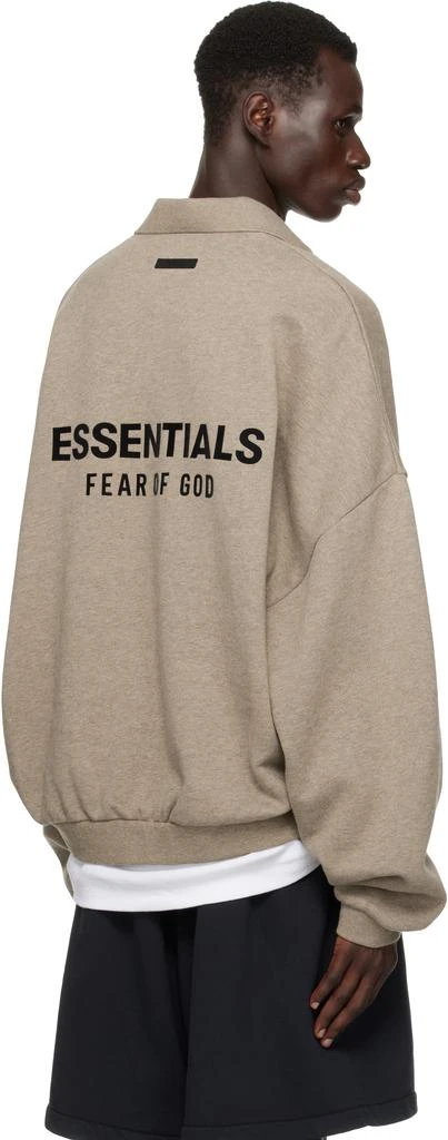 Essentials Gray Fleece Polo 3