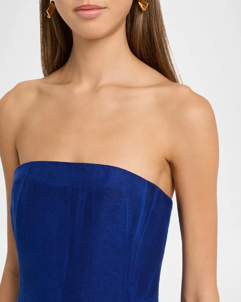 Gabriela Hearst Alessia Strapless Tie-Dye Dress 5