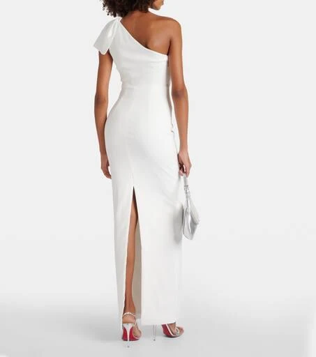 ROLAND MOURET Bridal one-shoulder satin crêpe gown 3