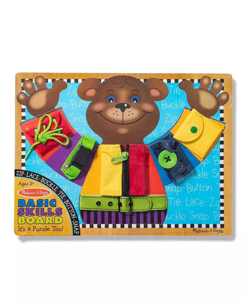 Melissa & Doug Melissa & Doug Basic Skills Puzzle Board - Wooden Educational Toy