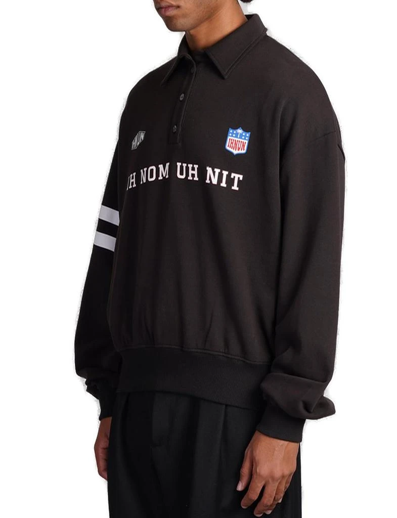 Ih Nom Uh Nit Ih Nom Uh Nit Fleece Number Polo Shirt 3