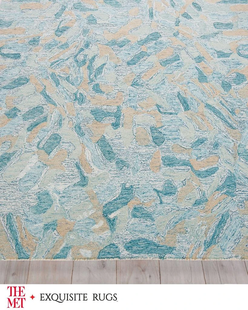 Exquisite Rugs Botanica Hand-Tufted Turquoise Rug, 8' x 10' 4