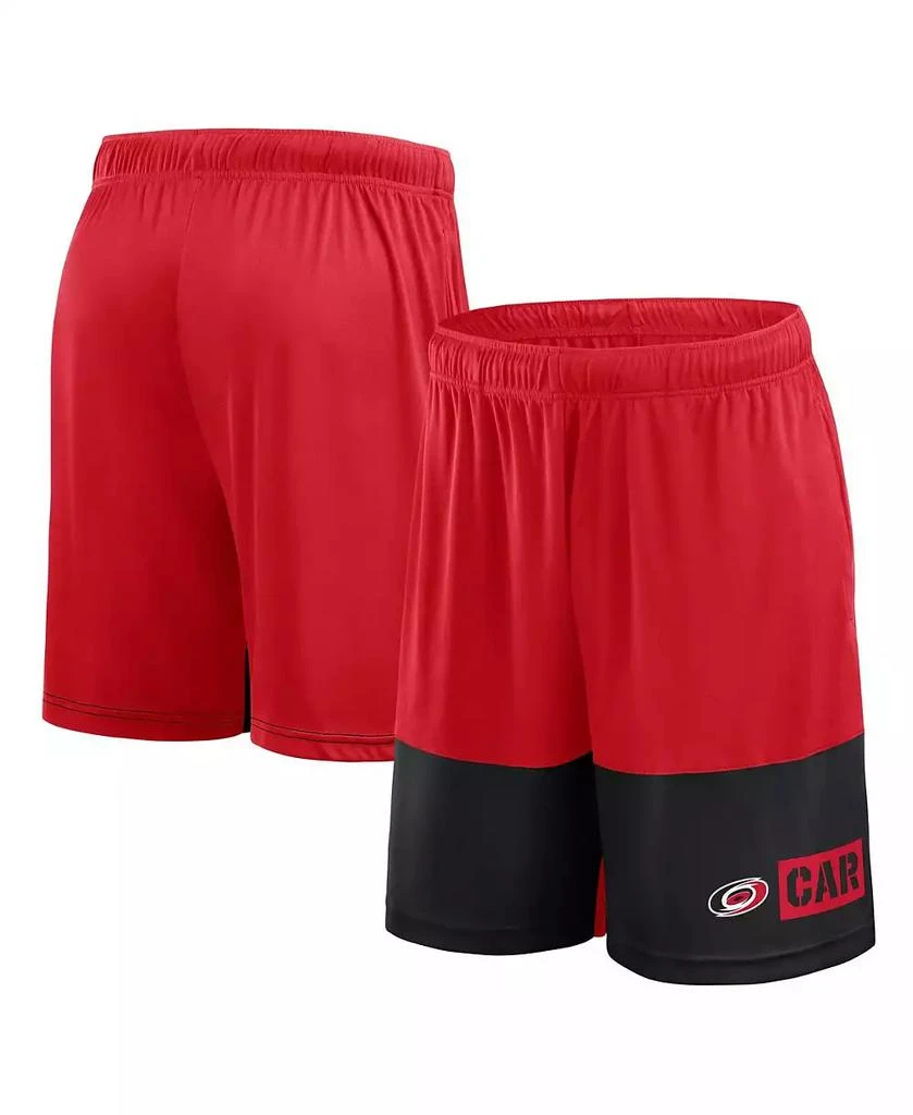 Logo Athletic Men's Red Carolina Hurricanes Best of the Best Shorts 1