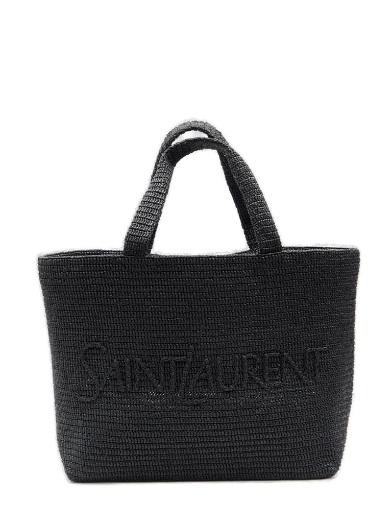 トートバッグ Saint Laurent beige raffia logo bag Saint Laurent Rafia Logo Tote Bag in Beige | LN-CC