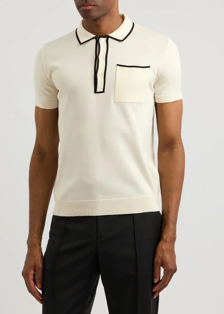 Valentino Knitted cotton polo shirt 2