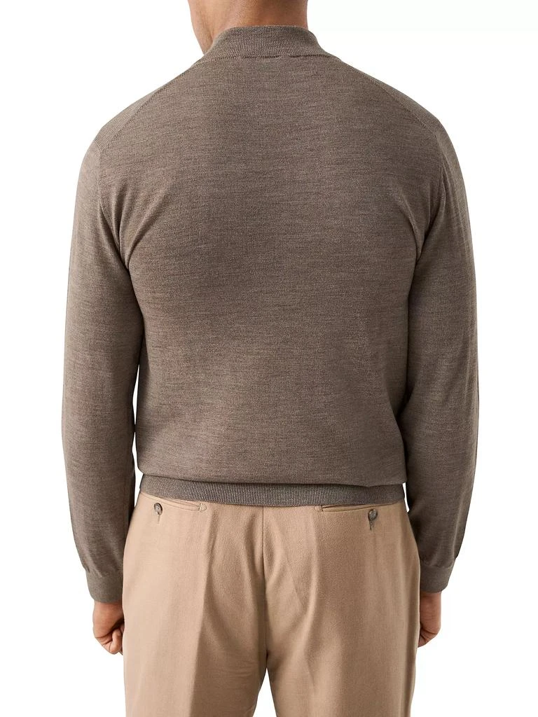 Eton Fine-Knit Wool Quarter-Zip Sweater 3