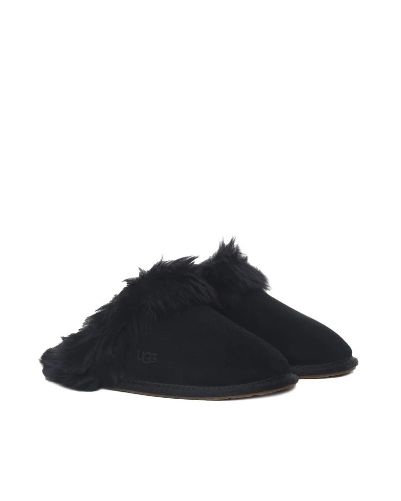 UGG Scuff Sis Slippers In Shearling With Fur Trim 3