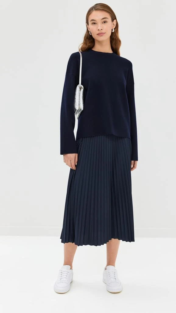 Tibi Double Faced Cashmere Oversized Easy Sweater 7