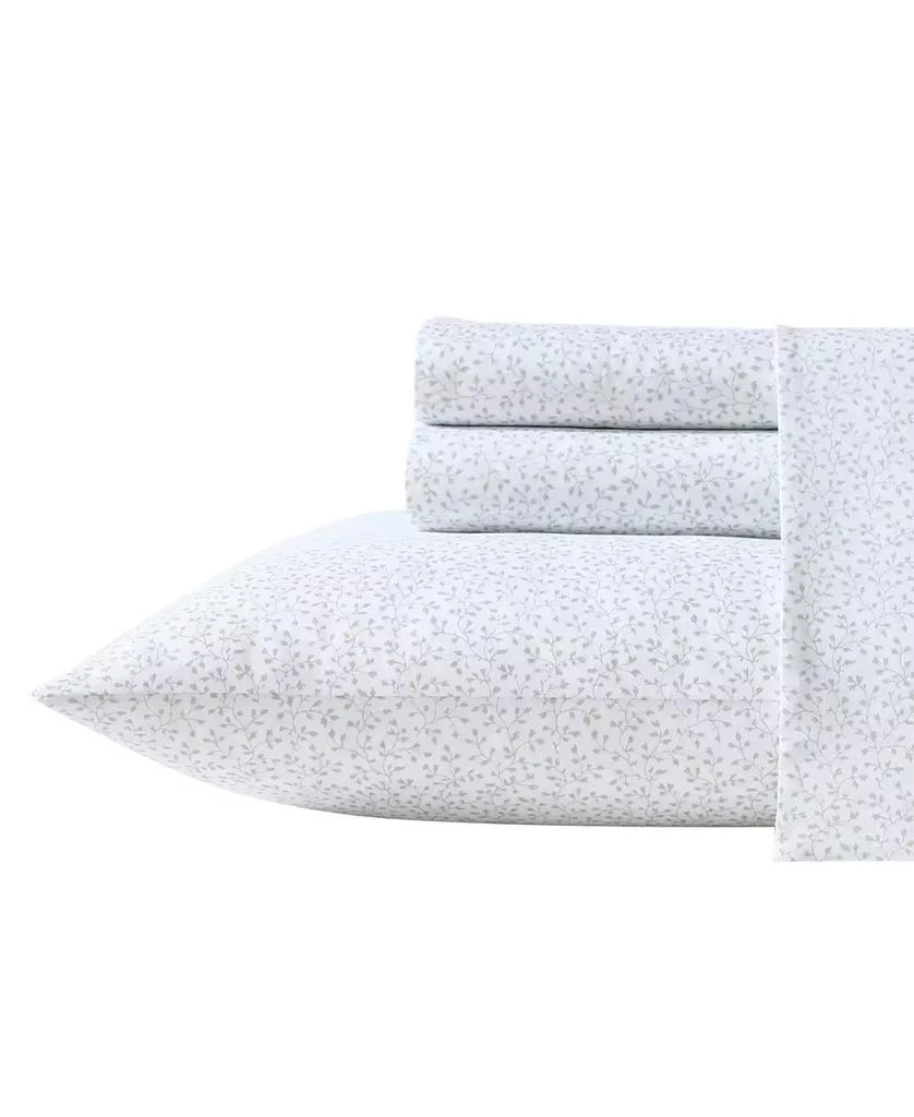 Laura Ashley Arden Floral Washed Microfiber 5-Pc. Comforter Set 9