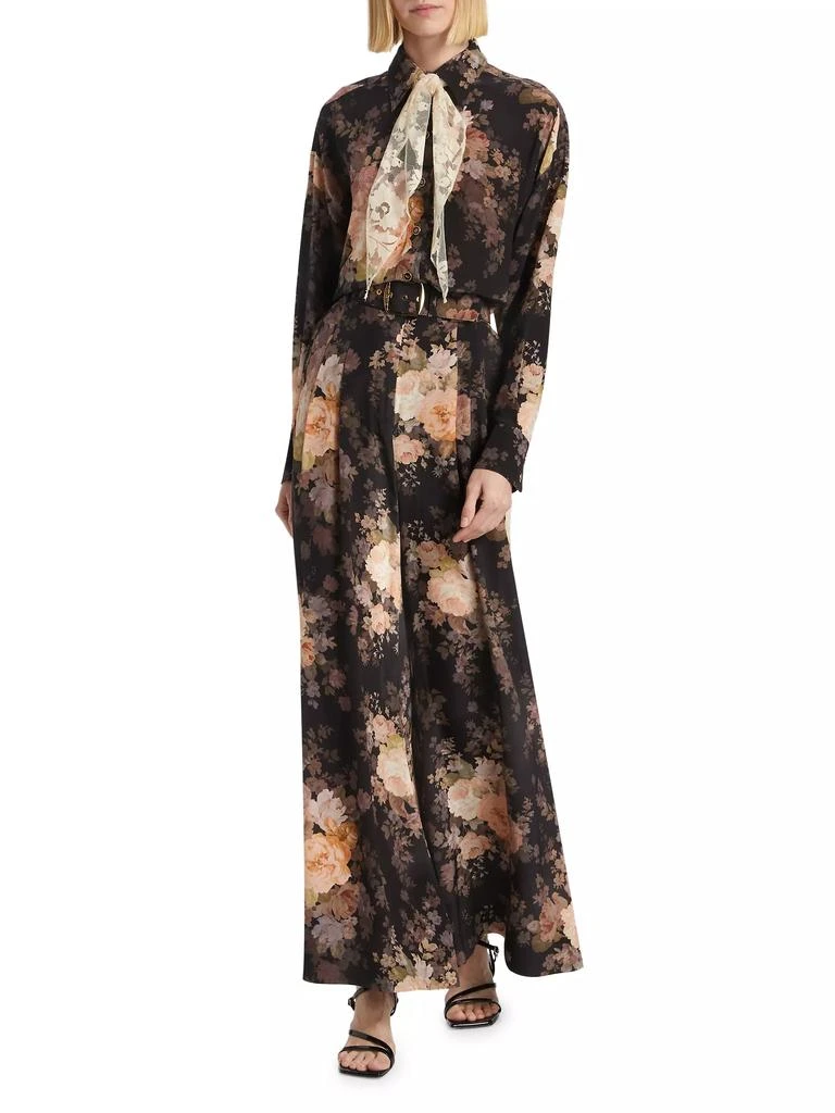 Zimmermann Floral Silk Wide-Leg Pants 2