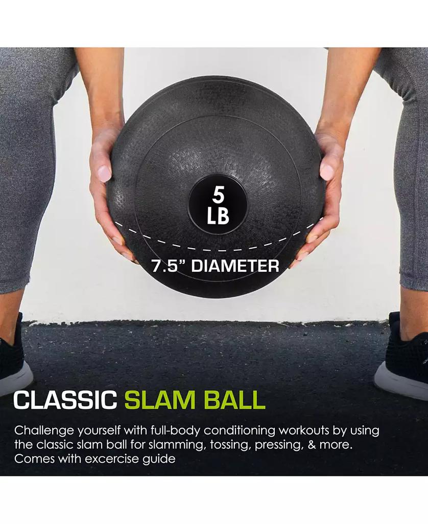 ProsourceFit Classic Slam Ball, 5 lb