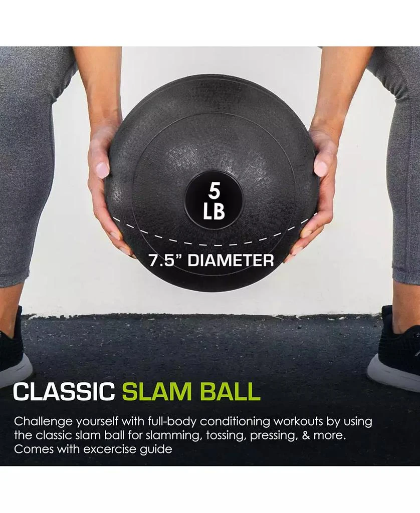 ProsourceFit Classic Slam Ball, 5 lb 2