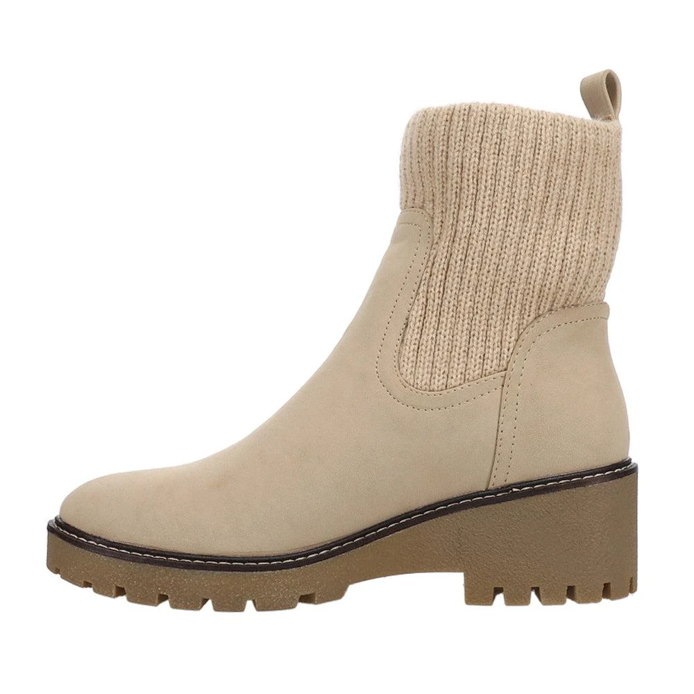 MIA Kara Lug Sole Pull On Round Toe Booties 3
